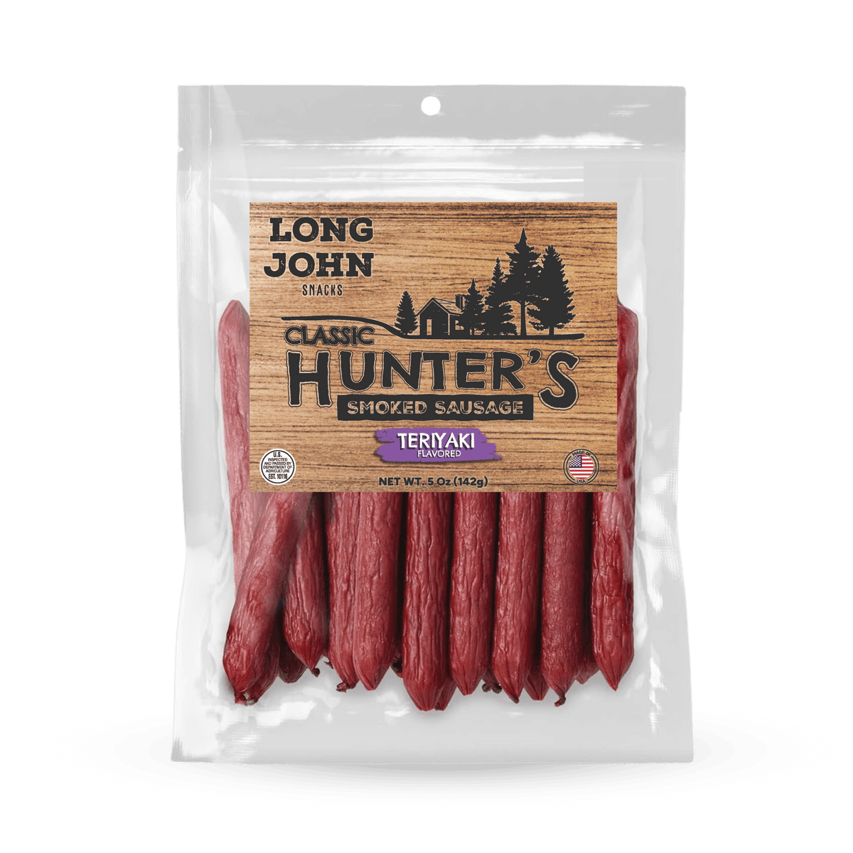 Teriyaki Classic Hunter's Smoked Sausage – Long John Snacks