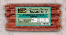 Load image into Gallery viewer, Wisconsin Pepper Dried Salami Sticks- 1lb