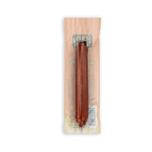 Load image into Gallery viewer, Blazin sausage pickled sausage front of package.