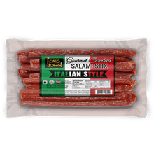 Load image into Gallery viewer, Long John Italian Style Salami Stix front of package.
