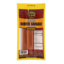 Load image into Gallery viewer, Original Smoked Hunters Sausage front of package.