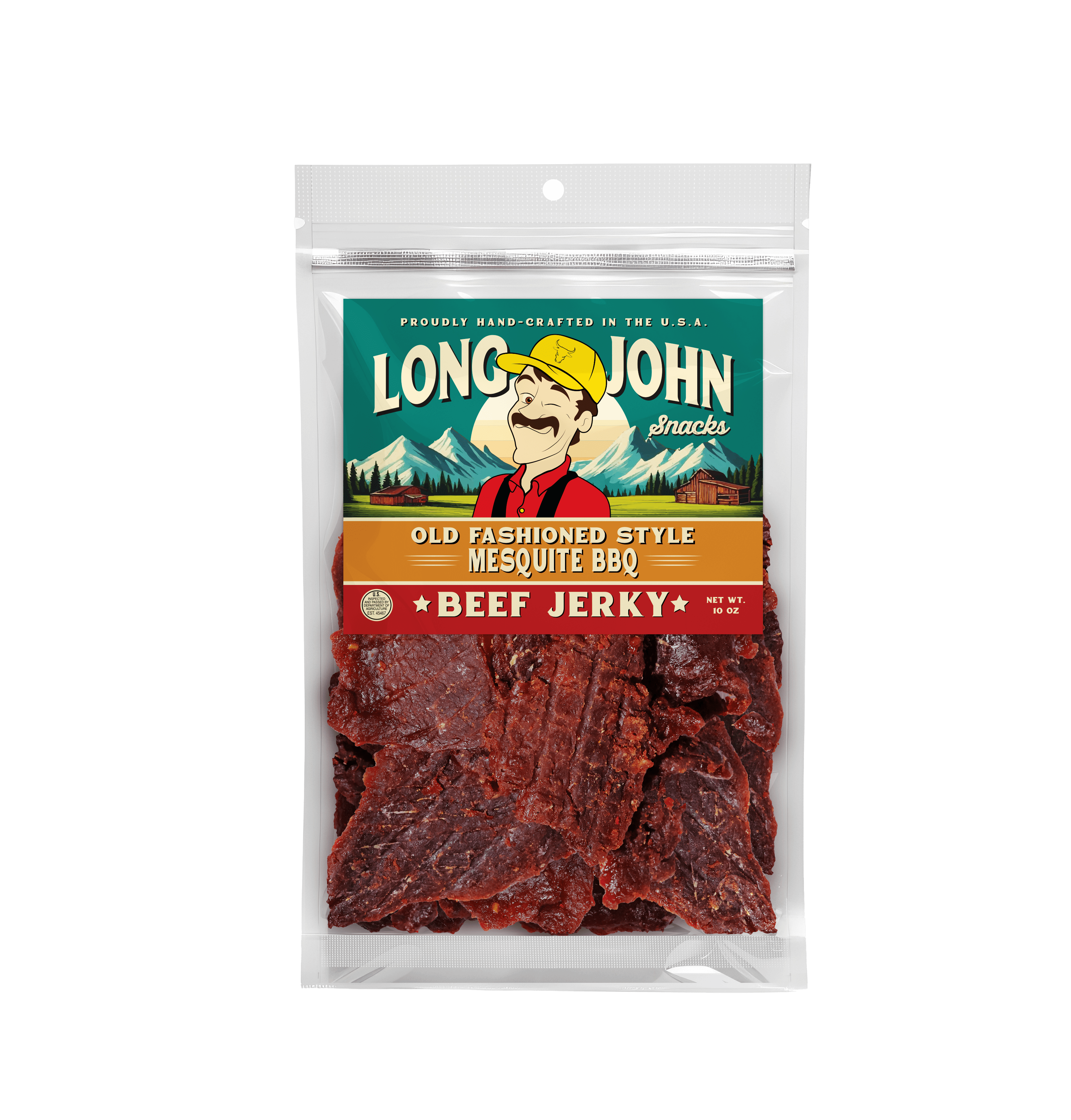 Mesquite BBQ Old Fashioned Style Beef Jerky 10 – Long John