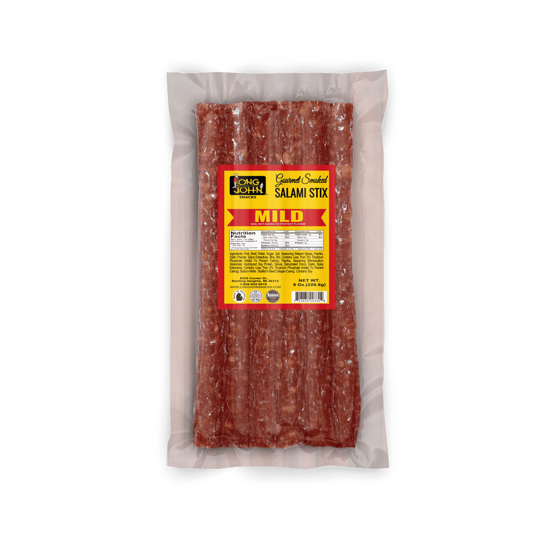 Mild Dried Salami Sticks- 8 Oz.