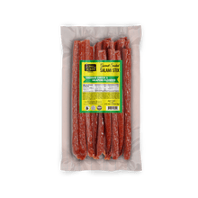 Load image into Gallery viewer, Cheddar Cheese &amp; Jalapeno Dried Salami Sticks- 1lb
