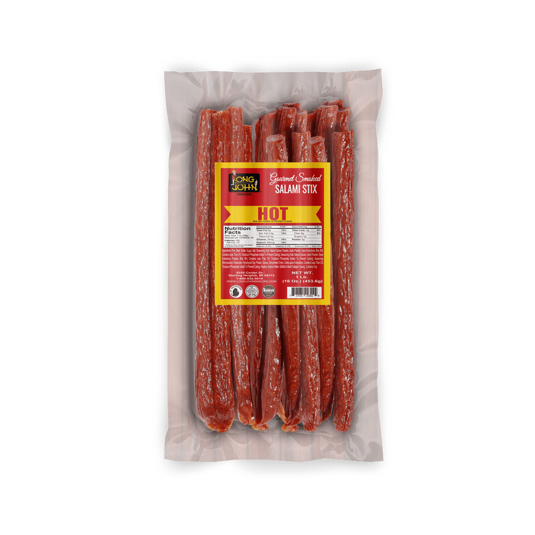 Hot Dried Salami Sticks- 1lb