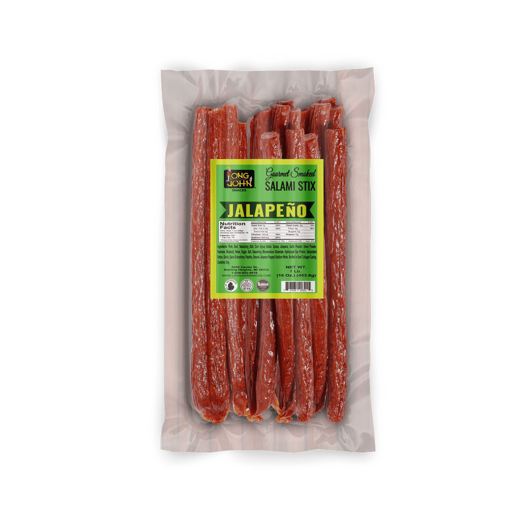 Jalapeno Dried Salami Sticks- 1lb