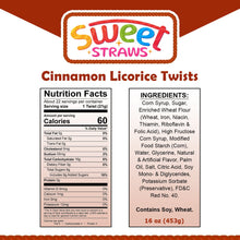 Load image into Gallery viewer, Sweet Straws Licorice Twists 16 oz. - Cinnamon
