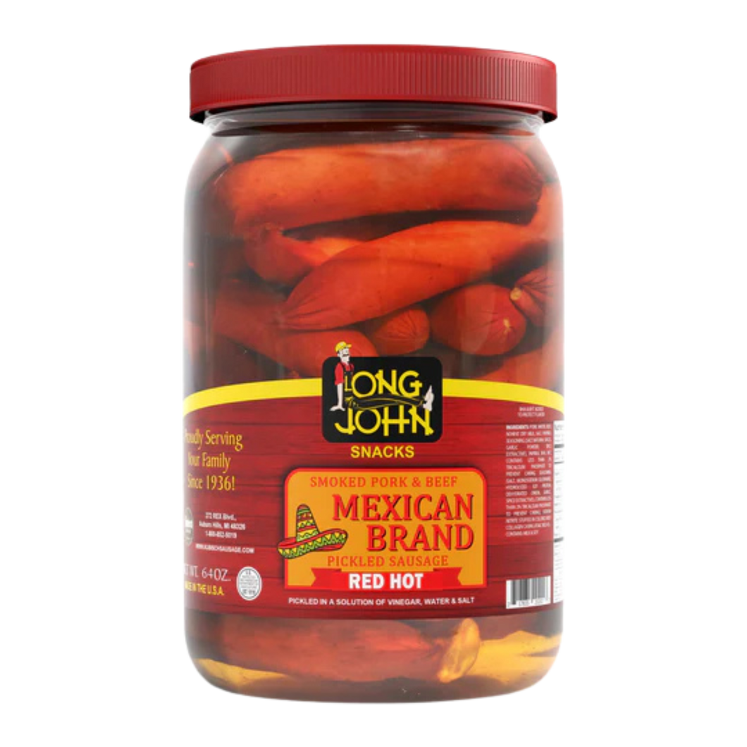 Mexican Brand Pickled Sausage - 64 Oz Jar