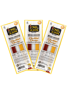 Cheddar Cheese and Smoked Sausage Sticks - 3 Count