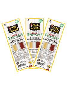 Spicy Pepper Jack Cheese and Smoked Sausage Sticks - 3 Count