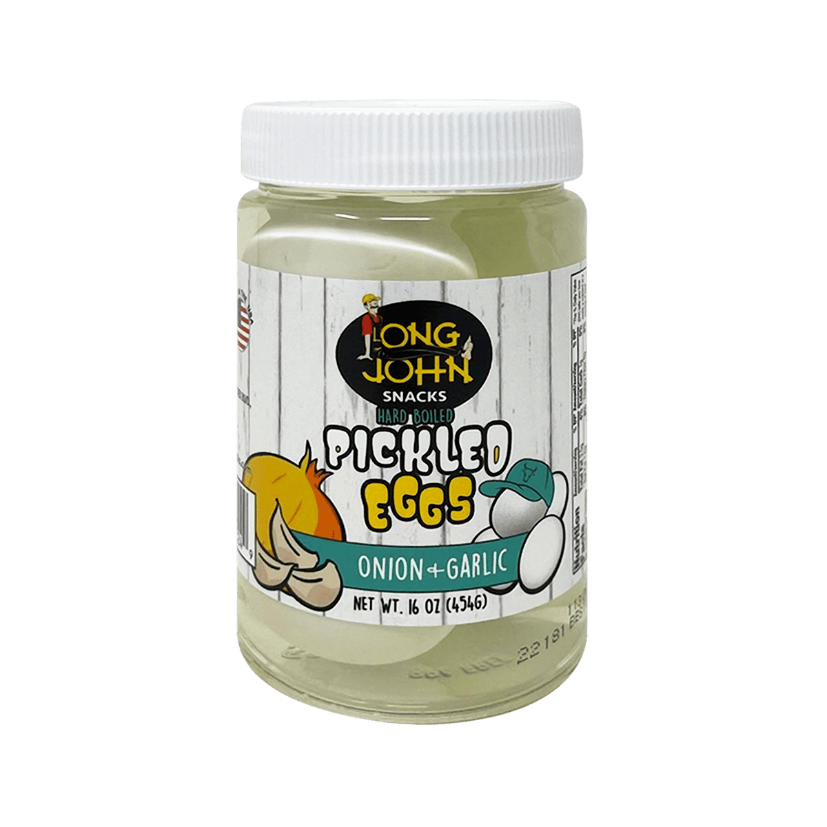 Long John Pickled Eggs Onion and Garlic 16 Oz. Long John Snacks