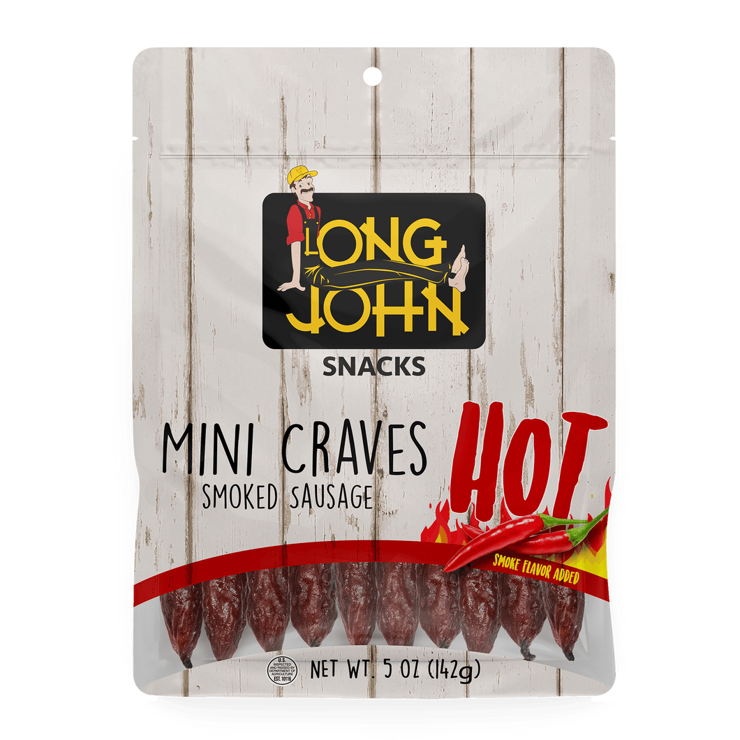 Long John Mini Craves Hot front of package.
