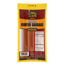 Load image into Gallery viewer, Original Smoked Hunters Sausage front of package.
