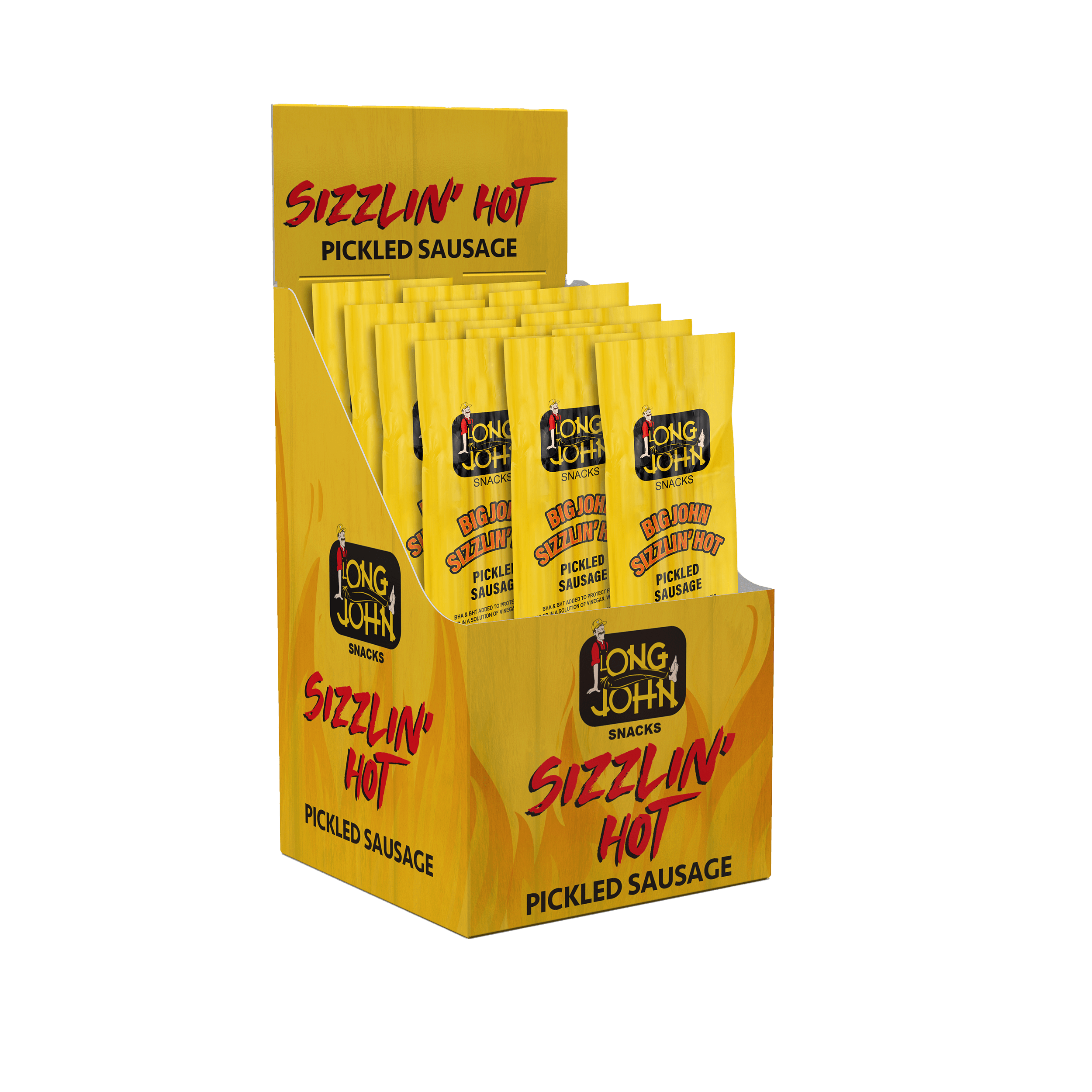 Load image into Gallery viewer, Sizzlin Pickled Sausages - 12 Count 1.4 Oz Sticks

