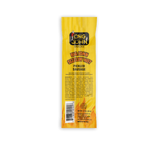 Sizzlin hot pickled sausage back of package